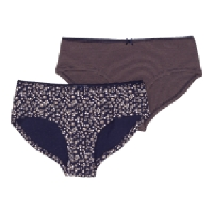 NKD  Damen-Panty mit Picot-Rand, 2er-Pack