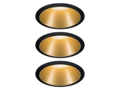 Paulmann LED Einbauleuchte »Cole«, 3 Stück, dimmbar, schwarz/gold 39.99 €