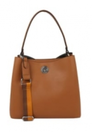 L.CREDI Schultertasche, Kunstleder, uni, für Damen