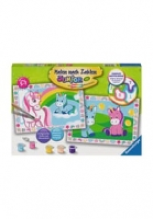 Ravensburger Malen nach Zahlen Junior Malset Zauberhafte Einhörner
