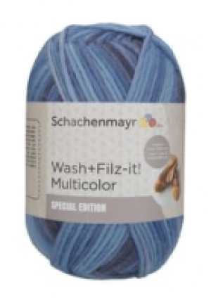 Schachenmayr Filzwolle Wash+Filz-it, multicolor, 200g