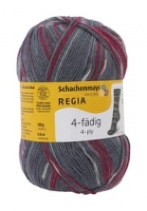 REGIA Sockenwolle, meliert, 4-fädig, 100g