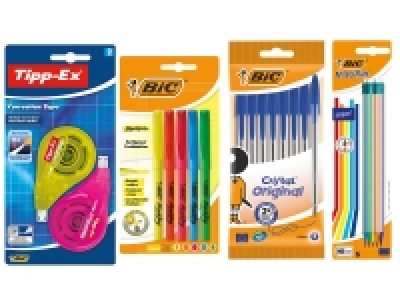 BIC Schul-Basics-Set - Schreiben/Markieren/Korrigieren