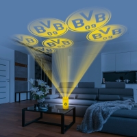 Netto  BVB LED-Echtwachskerze Projektor 3V gelb mit Logo