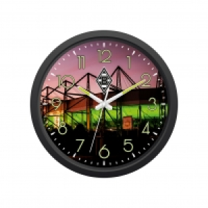 Netto  BMG Wanduhr Glow in the dark 34cm 1,5V mehrfarbig mit Logo