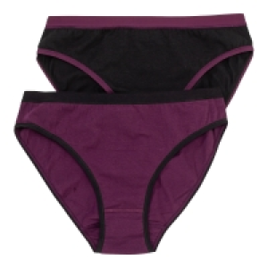 Damen-Minislip mit Kontrast-Einfassband, 2er-Pack 13.99 €