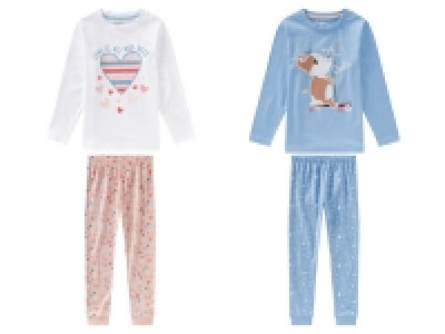 lupilu Kleinkinder Mädchen Pyjama, aus reiner Baumwolle 7.99 €