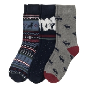 Herren-Socken mit Hirschdesign, 3er-Pack 13.99 €