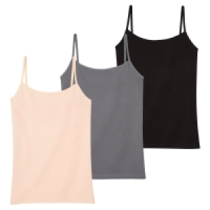 BLUE MOTION Damen Unterhemden, 3er-Set