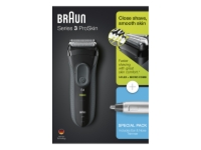 BRAUN Series 3 ProSkin 3000s Elektrorasierer, Trockenrasierer, Schwarz