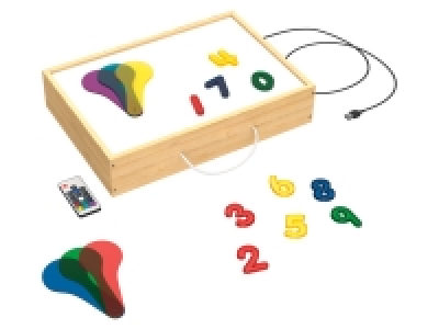 Lidl Playtive Playtive Holz-Lichtbox, nach MONTESSORI-ART, 18-teilig