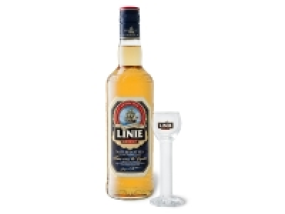 Lidl  Linie Aquavit 41,5% Vol + gratis Kelchglas