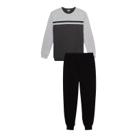 NKD  Herren-Schlafanzug mit Farbblock-Design, 2-teilig