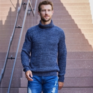 NKD  Herren-Strickpullover mit Rollkragen