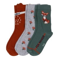 NKD  Jungen-Socken mit Fuchs-Design, 3er-Pack