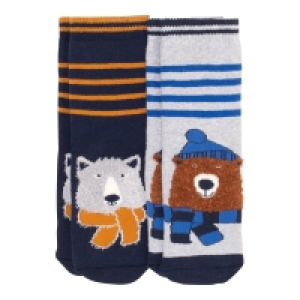 NKD  Jungen-Thermosocken mit Bären-Motiven, 2er-Pack