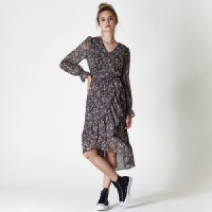 NKD  Damen-Wickelkleid mit Raffungen