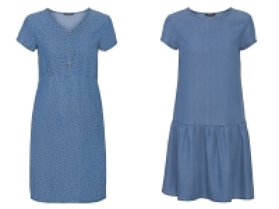 Lidl Esmara esmara Kleid Damen, aus reinem Lyocell