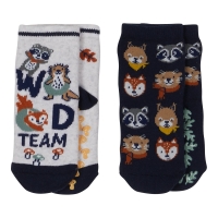 NKD  Baby-Jungen-ABS-Socken mit Waldtieren, 2er-Pack