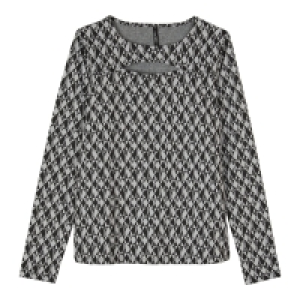 Damen-Jacquard-Shirt mit Cut-Out 10.00 €