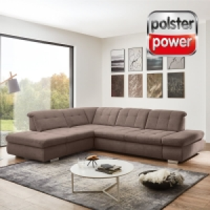 polsterpower Ecksofa - nougat - verschiedene Ausführungen