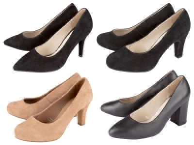 Lidl Esmara ESMARA® Pumps Damen, weich gepolsterte Lederinnensohle, aus Leder