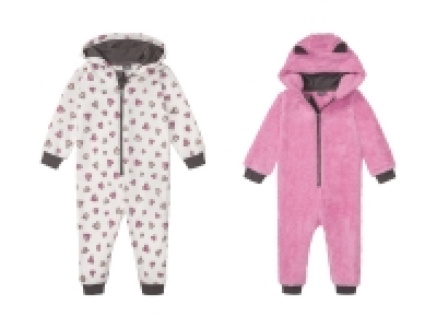 lupilu Kleinkinder Mädchen Onepiece Plüsch, mit Kapuze