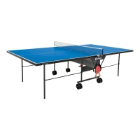 Netto  Sponeta Outdoor Tischtennisplatte mit Schlägerset und Abdeckhülle blau