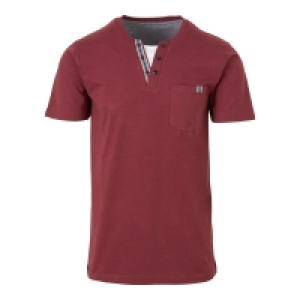 NKD  Herren-T-Shirt mit Henley-Kragen