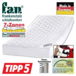 7-Zonen-Tonnen-Taschenfederkern-Matratze 99.95&nbsp;&euro;