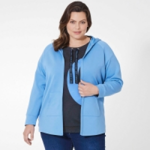 NKD  Damen-Sweat-Cardigan mit Kapuze, große Größen