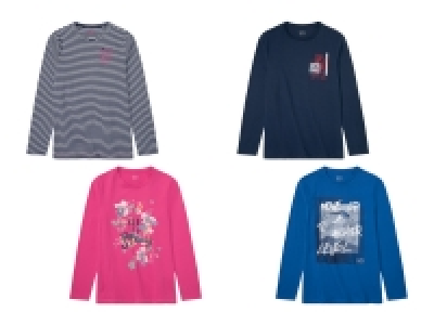 QS by s.Oliver Kinder Langarmshirt mit Rundhalsausschnitt