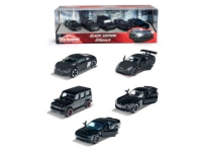 Lidl Dickie DICKIE Modellauto »Black Edition«, 5er Set, 1:64