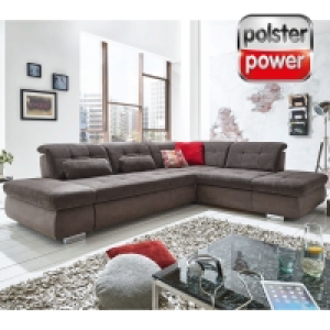 polsterpower Ecksofa - anthrazit-slate - verschiedene Ausführungen