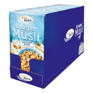 Netto  Kornmühle Knusper Müsli weniger süß 600 g, 6er Pack