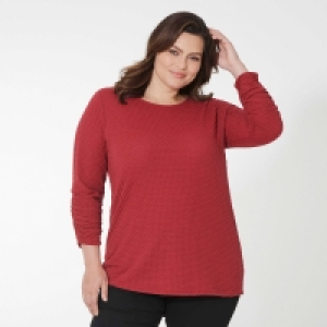 Damen-Shirt mit Struktur-Muster, große Größen 7.00 €