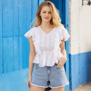 Damen-Jeans-Shorts im 5-Pocket-Style 7.00 €