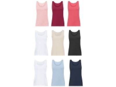 esmara® Damen Achselhemd, mit hohem Baumwollanteil, 3er Set 8.99 €
