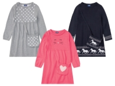 lupilu® Kleinkinder Mädchen Strickkleid mit Umhängetasche 5.99 €