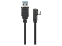 Lidl Goobay Goobay USB-C(TM) auf USB-A 3.0 Kabel, 90°, schwarz,1 m