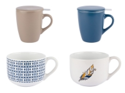 ERNESTO® Jumbotasse / Tasse mit Deckel und Sieb