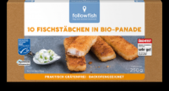 Ebl Naturkost  followfish 10 Fischstäbchen in Panade