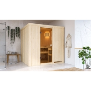 OBI  OBI Sauna Valida 2 und Zubehörset Natur