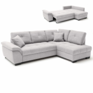 Roller  Ecksofa - grey - Boxspringaufbau - Dauerschläfer