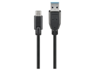 Goobay USB-C(TM) auf USB-A 3.0 Kabel, schwarz, 0,5 m