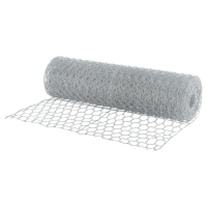 GARDENLINE Maschendrahtzaun Silber, 12 m
