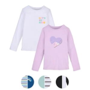 Aldi Süd  ALIVE Kinder Langarmshirt, 2er-Set