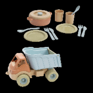 Aldi Nord Dantoy Dantoy Bioplastic-Speise-Set / -Fahrzeug