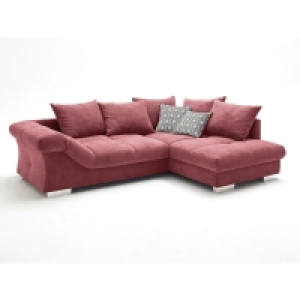 Ecksofa - berry - beidseitig montierbar - 286 cm breit