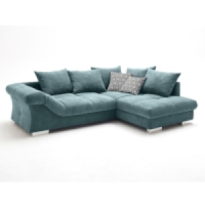 Roller   Ecksofa - petrol - beidseitig montierbar - 286 cm breit